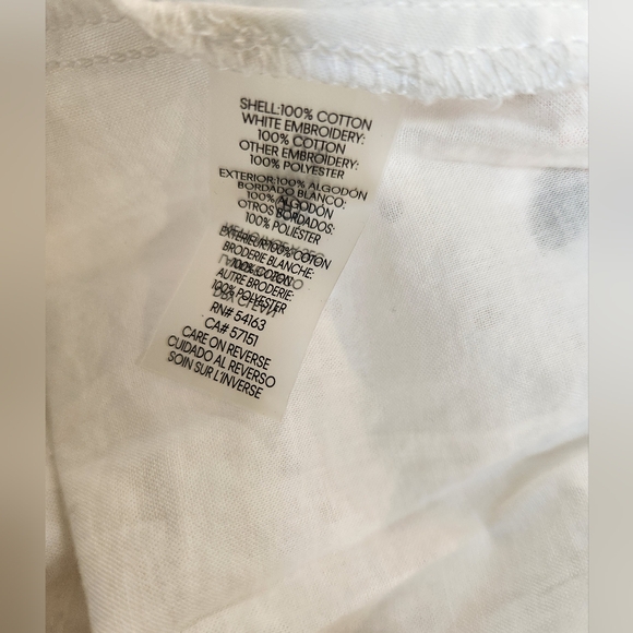 Calvin Klein floral embroidered eyelet Midi dress White Size 10 Bonus Necklace - Picture 13 of 13